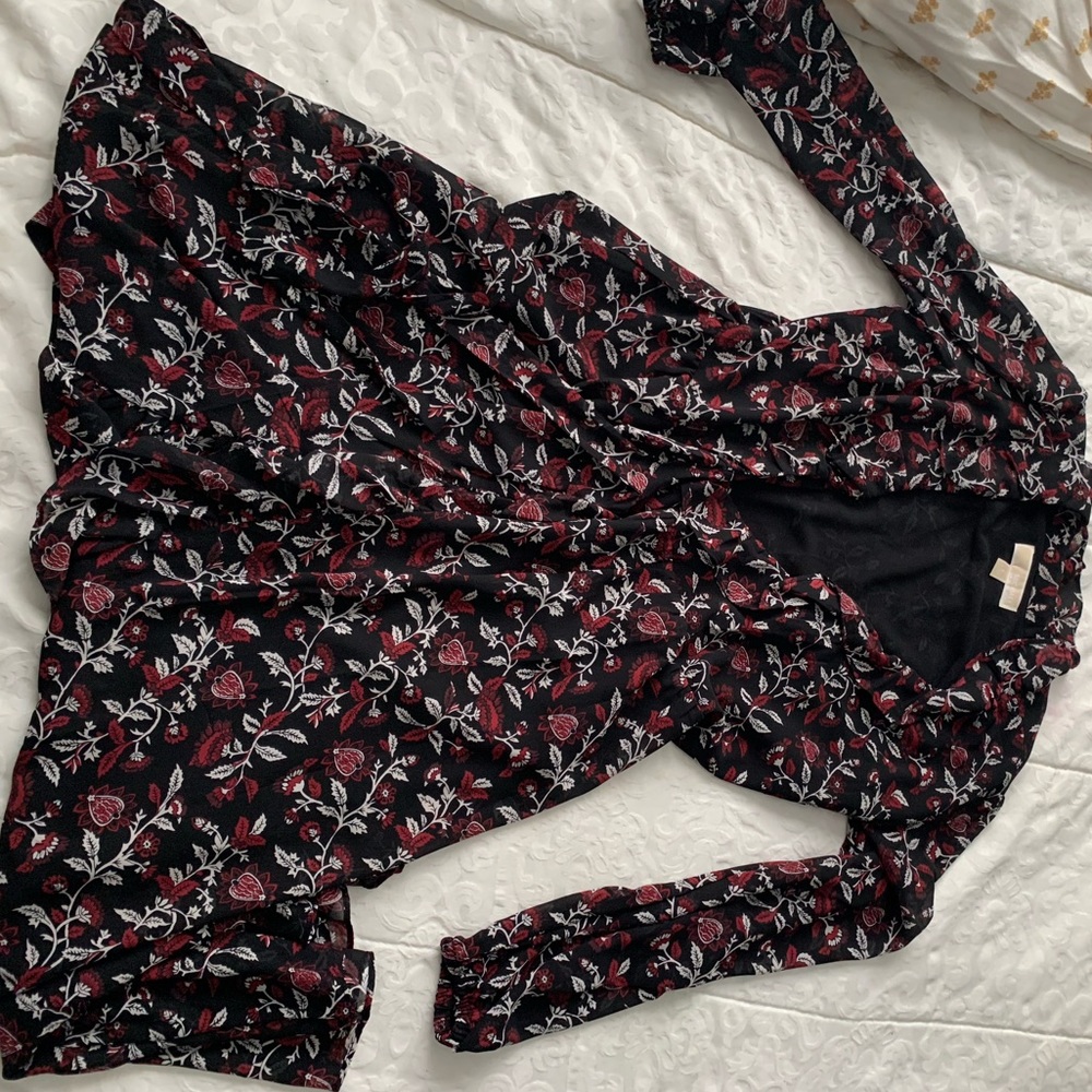 MICHAEL KORS black patterned dress